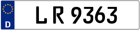 Trailer License Plate